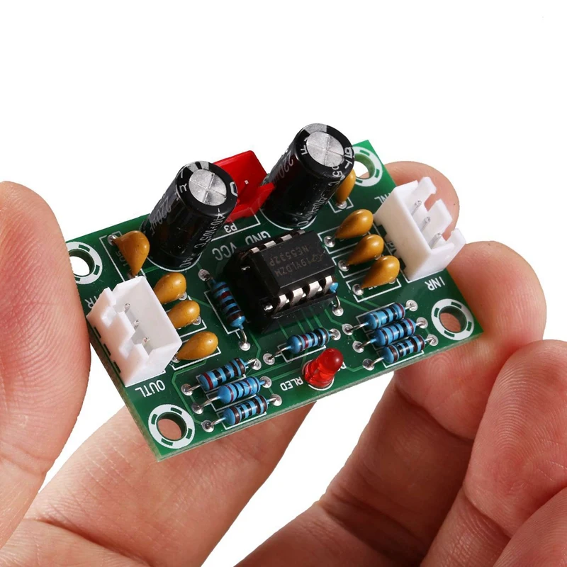 4X Mini Preamp Op Amp Module Amplifier Dual Channel NE5532 Preamplifier Tone Board 5 Times Wide Voltage 12-30V