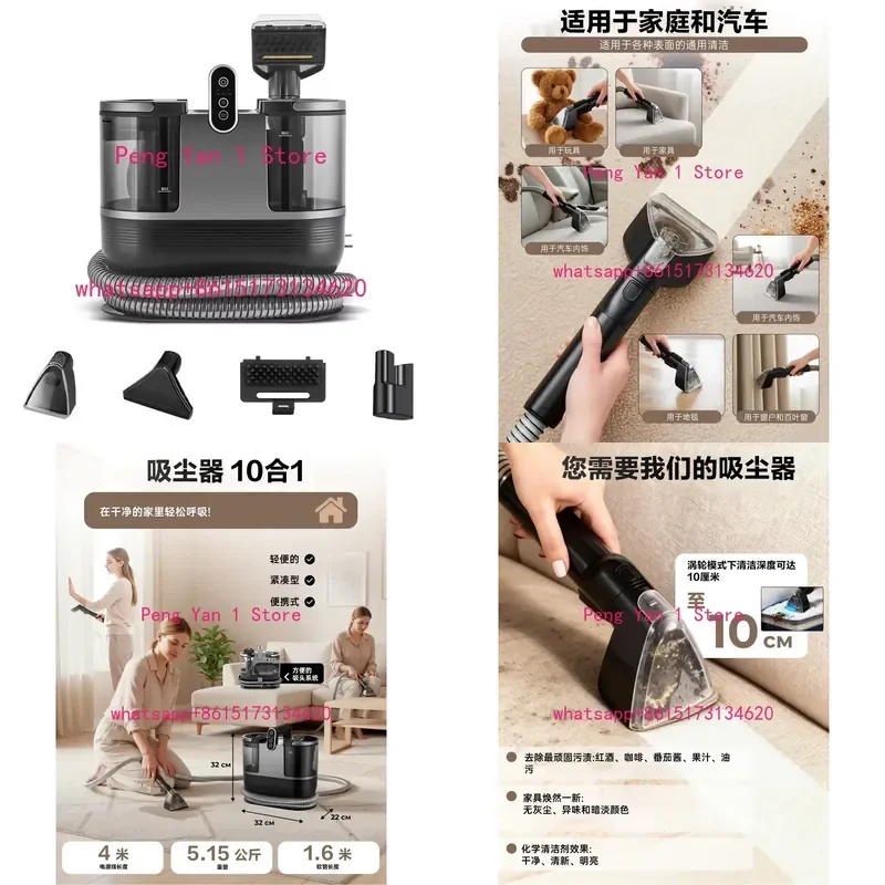 High Temperature Steam Cleaner Machine for Deep Cleaning Household Kitchen Bathroom Floor Car Interior Sanitization Tool