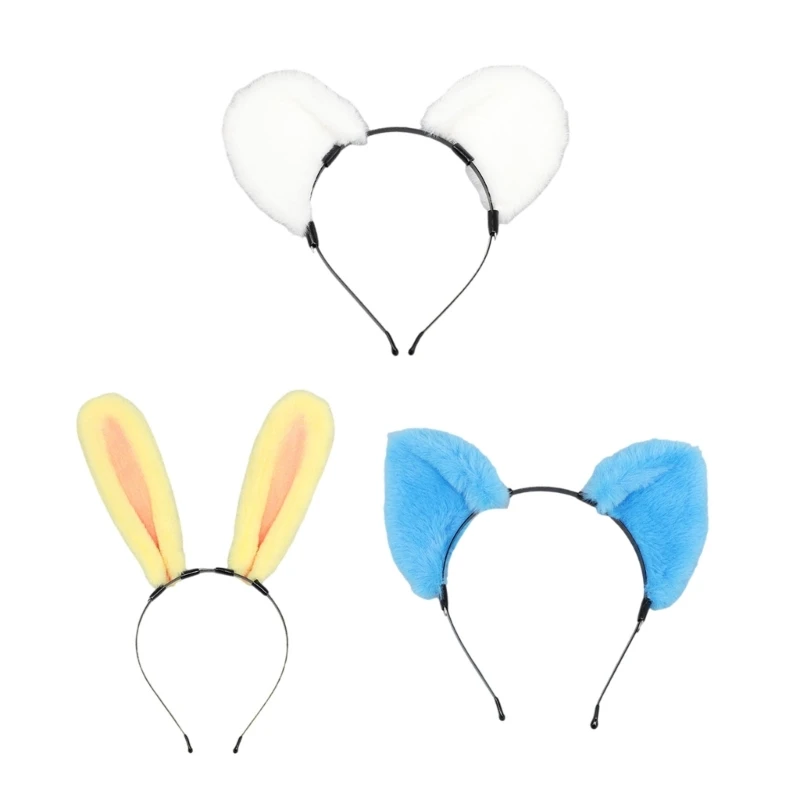 

Plush Anime Ear Hairhoop for Women Girl Roleplaying Anime Maid Headband Party Costume Props Cosplay Hair Styling Dropshipping