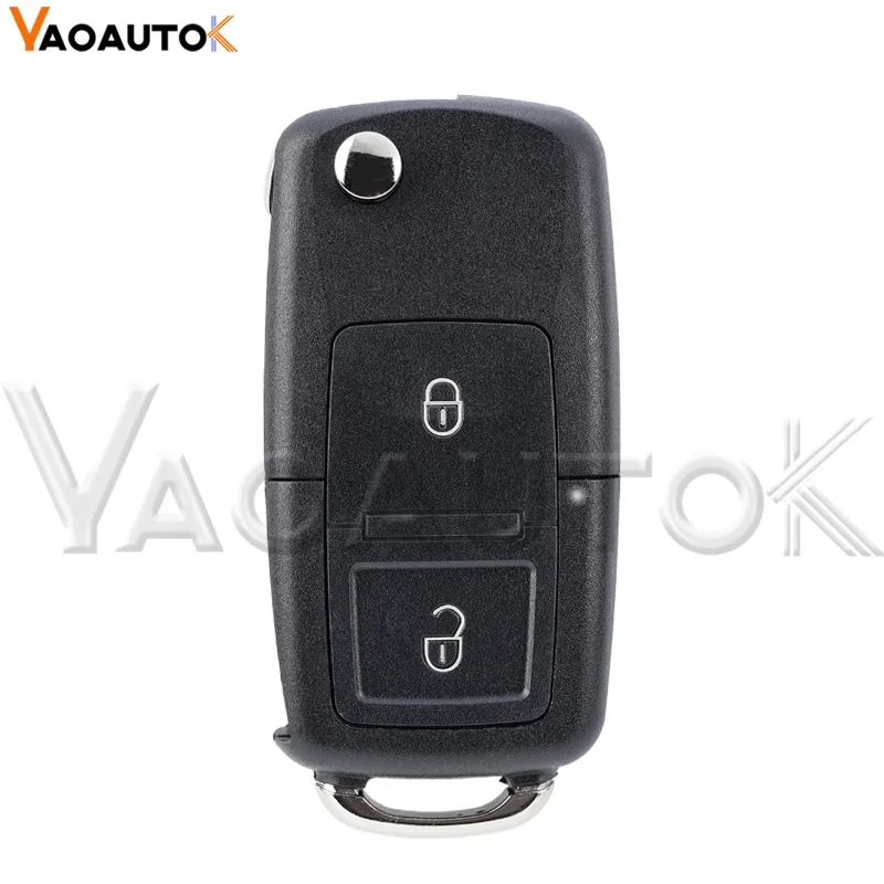 Remote Car Key Shell With HU66 New Folding Case Fob For VW Volkswagen Golf Mk6 Tiguan Passat CC SEAT Skoda Octavia 2/3/4 Buttons