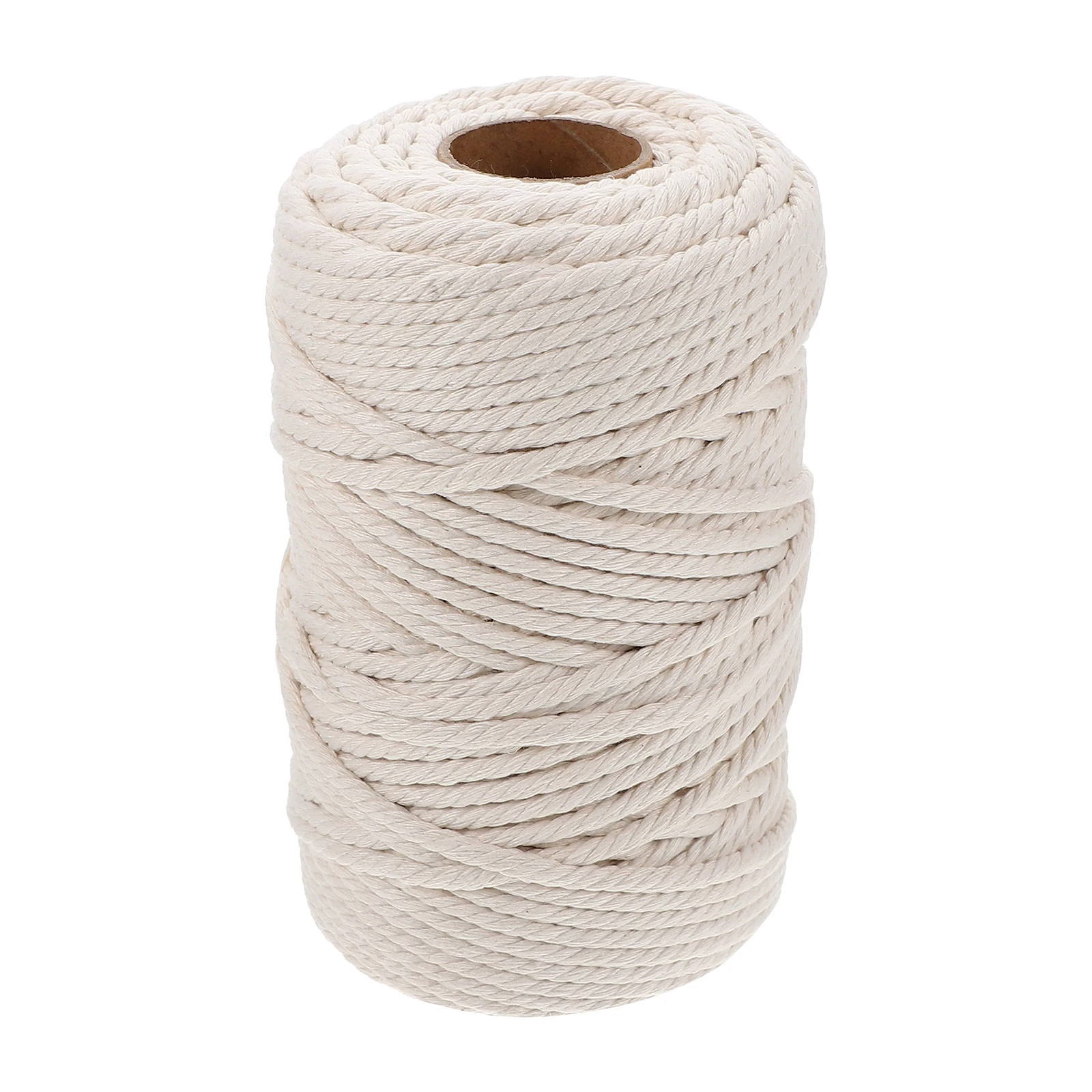 1 Roll Handmade Cotton Rope 100% Natural Diy Tapestry Material Craft Decor Woven Projects Multipurpose String Cord Supply