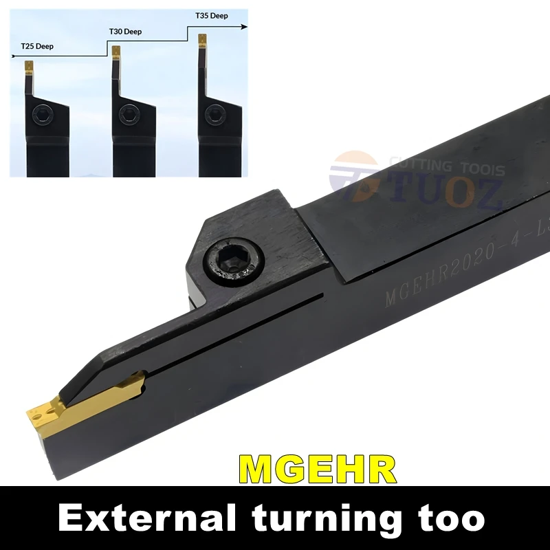 

CNC Cut-off Tool Holder MGEHR2020-3/2525-4 T25 T30 T35 T40 External Extended Grooving Tool Lathe Tool