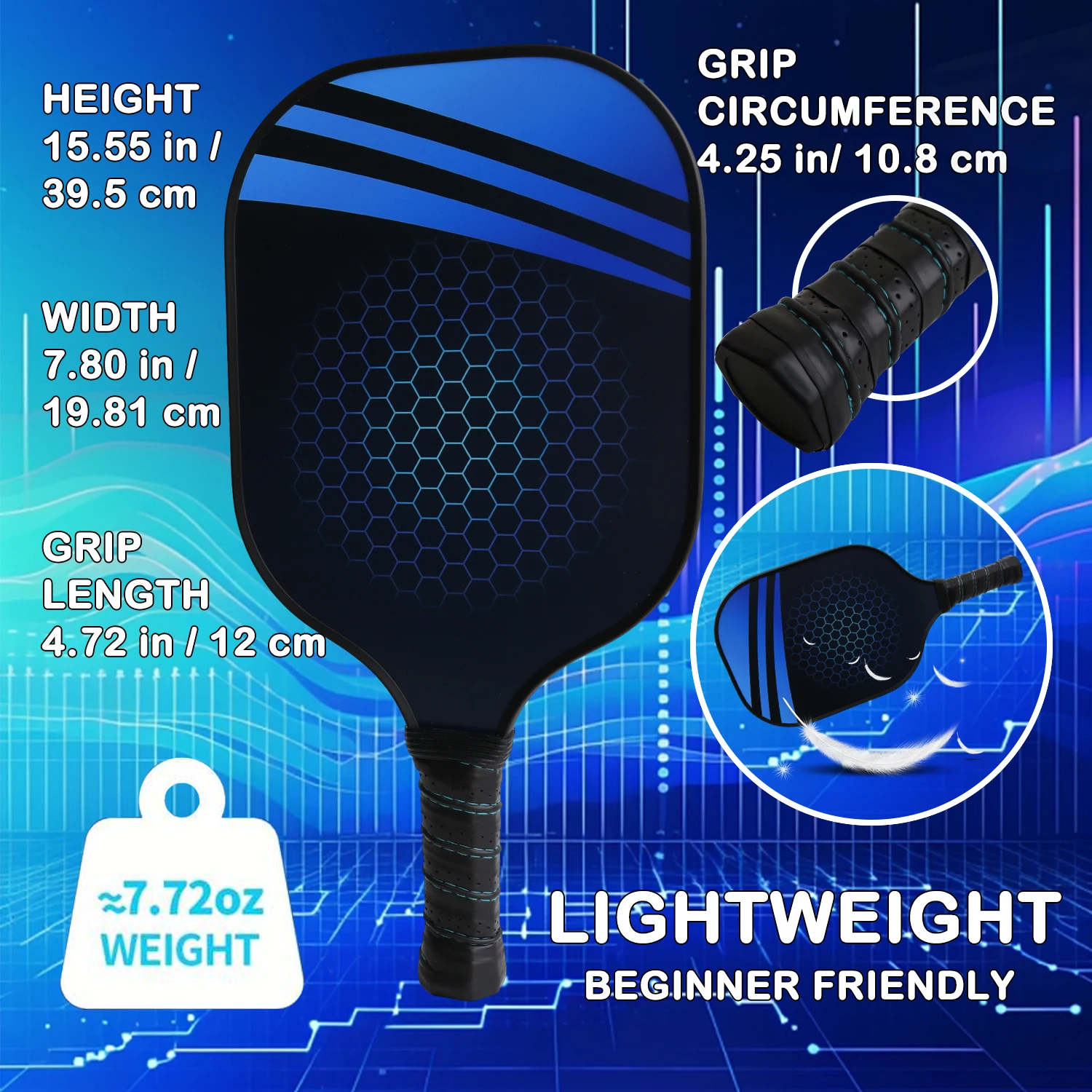 Special Edition Pickleball Paddle Carbon Fiber Pickleballs For Spin And Control Foam Injected Edges Thermoformed Pickleball