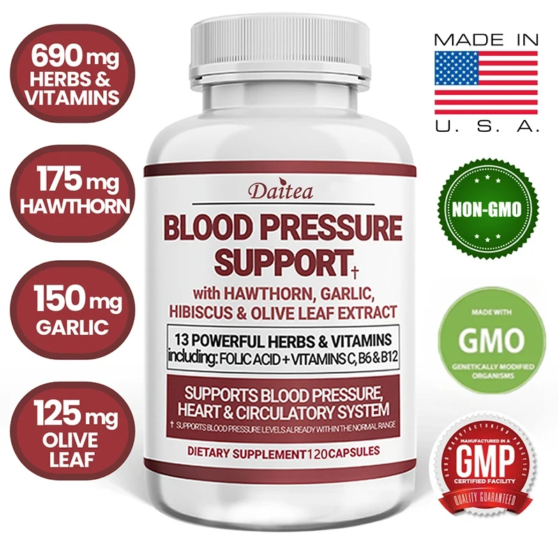 

Blood Circulation Supplement - Promotes Blood Pressure, Heart & Circulation Health Support - Non-GMO Superfood Supplement