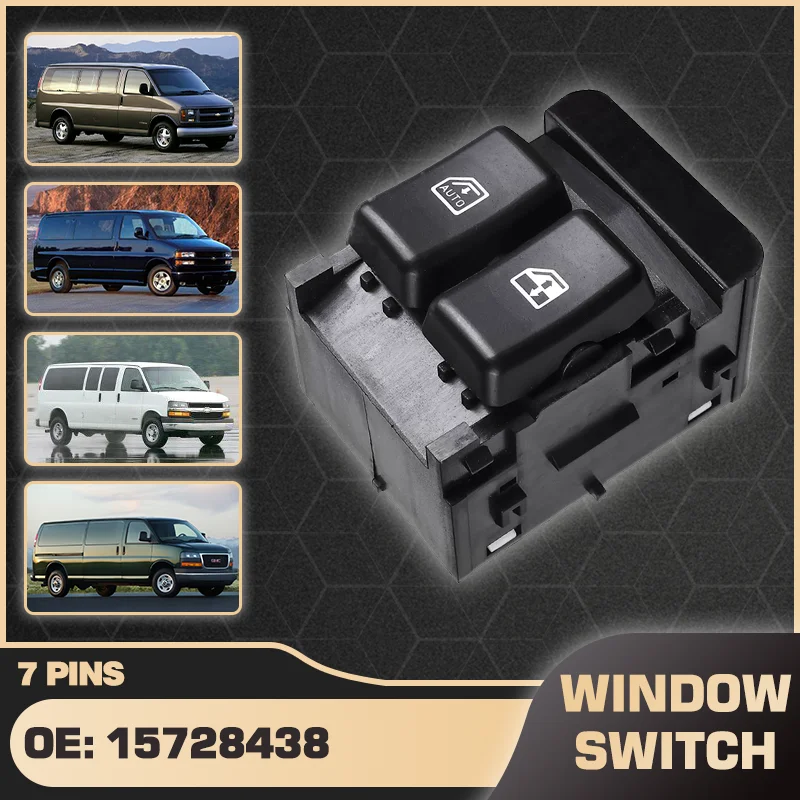 

Car Window Control Switch Master Button For Chevrolet Express 1500 2500 3500 GMC Savana 1500 2500 3500 1996 1997 1998 1999 2000