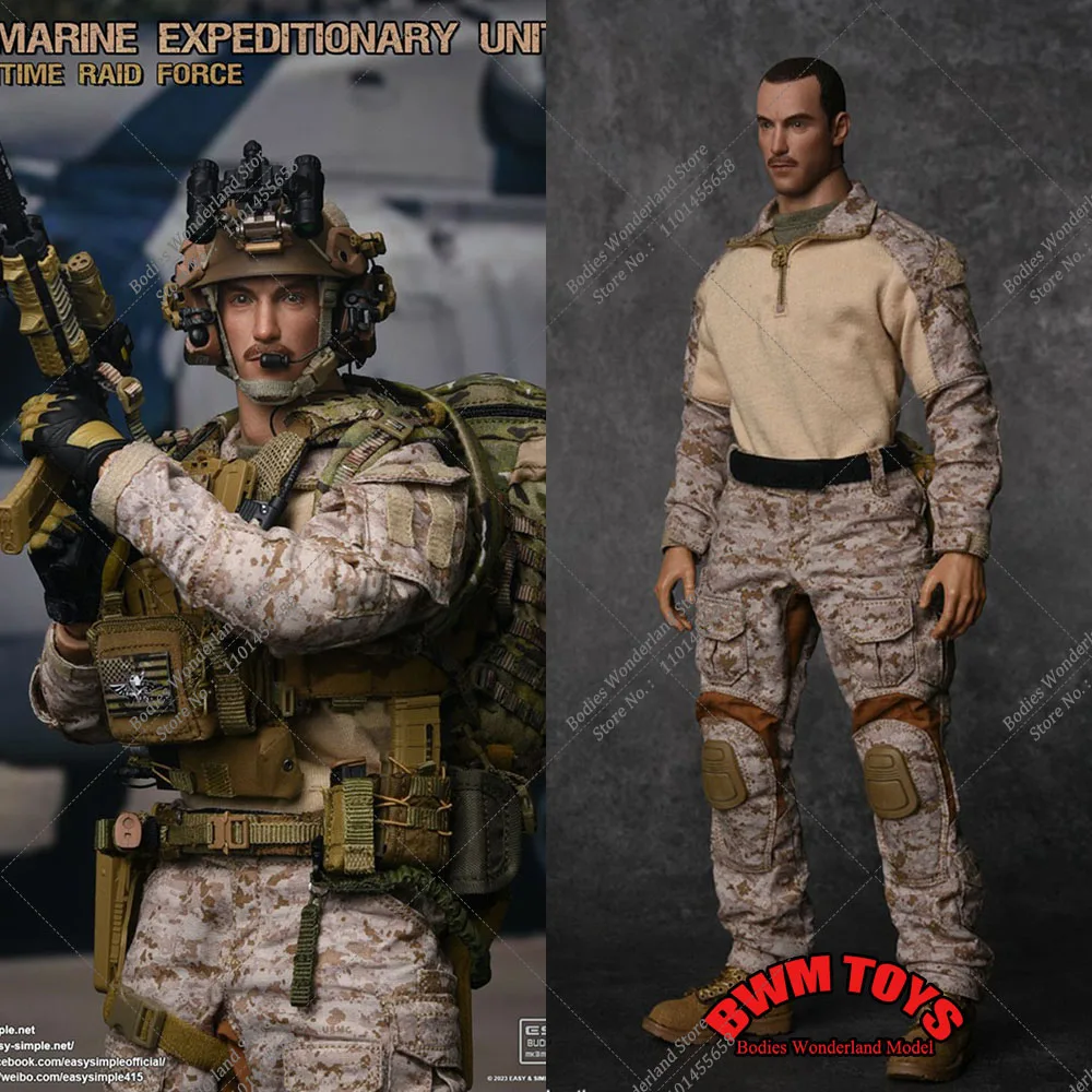 

Easy&Simple 26059 1/6 Scale Collectile US. Marine Expeditionary Unit Operator Full Set Male Solider Doll Action Figure Model