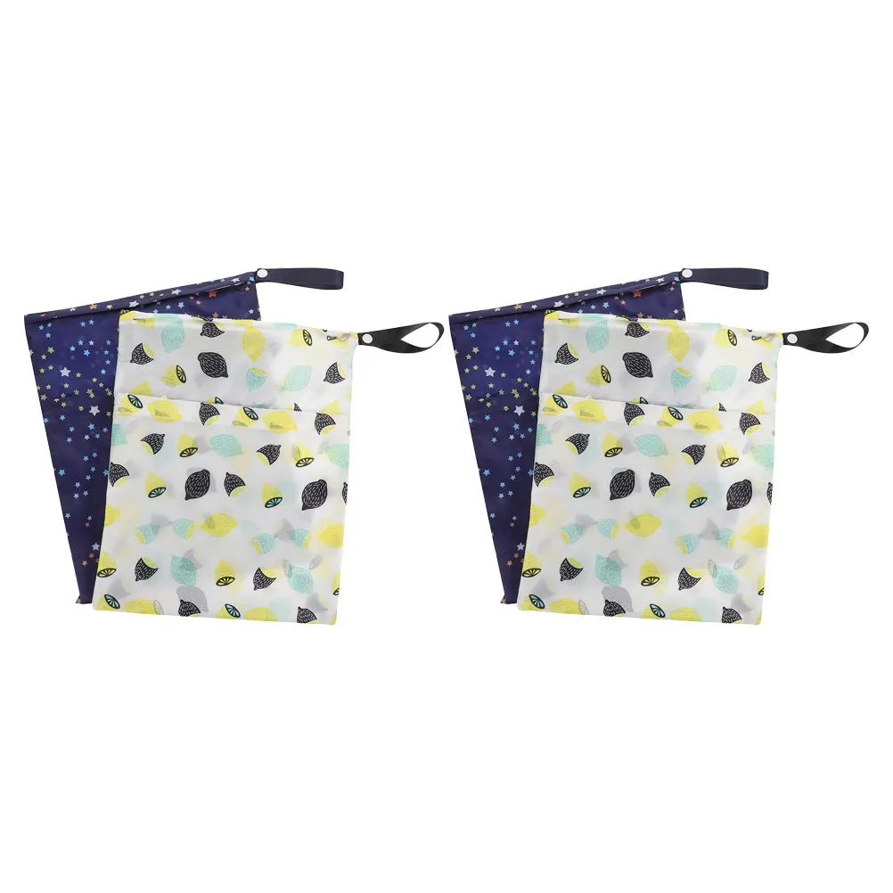 

4 шт. водонепроницаемые мокрые мешки, детские тканевые подгузники, многоразовый органайзер для хранения, дорожная сумка для мокрых ґрунтовых подгузников, купальники