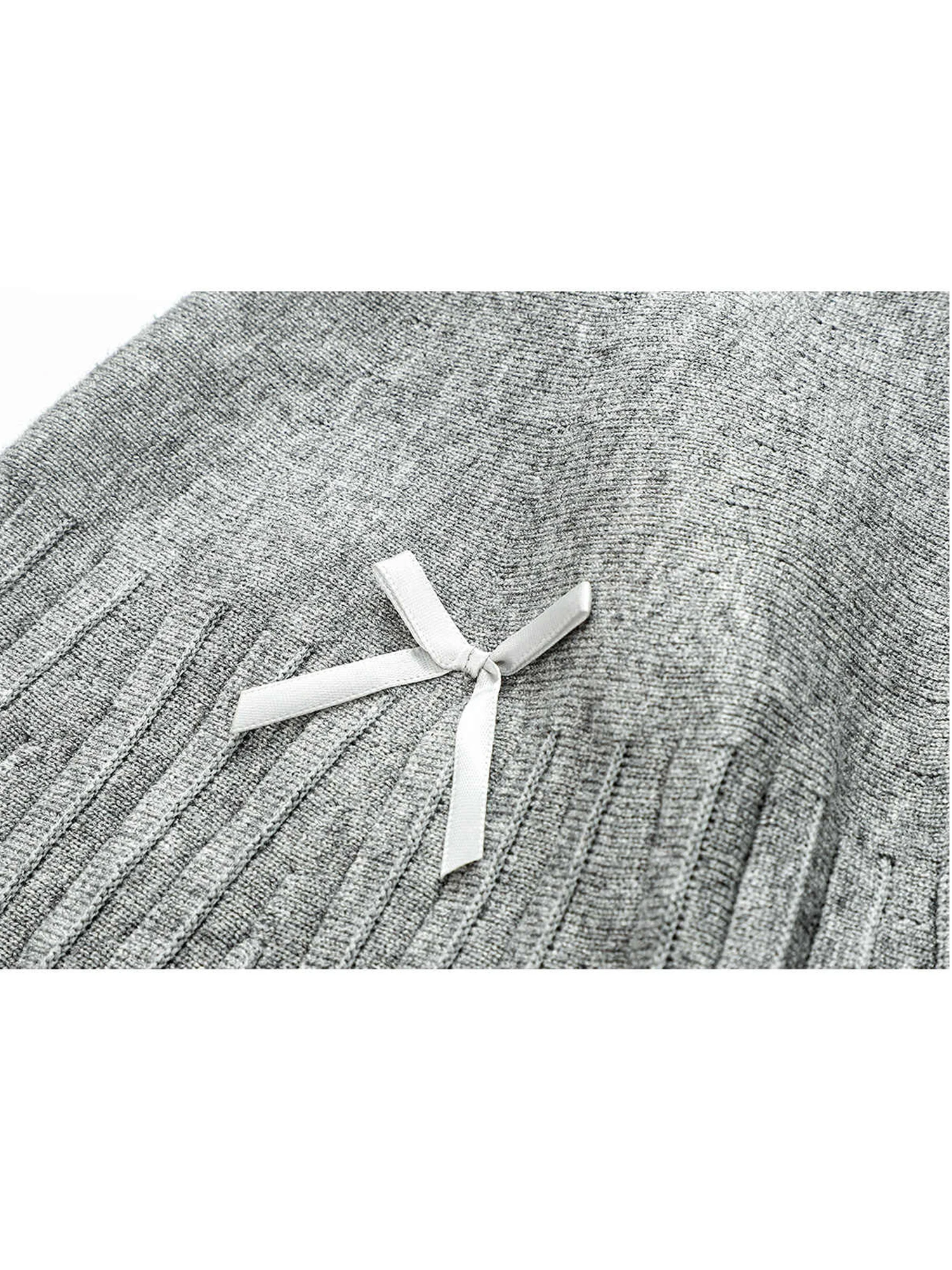 กระโปรงพลีททรงเอ สีเทา สไตล์วินเทจ น่ารัก เอวสูง ความยาวมินิ สไตล์ฮาราจูกุ Y2k พรีปปี้ แต่งโบว์ เสื้อผ้าสไตล์ยุค 2000 สำหรับผู้หญิง ฤดูใบไม้ร่วง