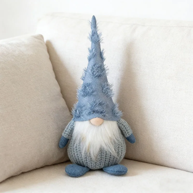 

Nordic Cold Tune Style Santa Claus Faceless Doll Rudolf Knitted Doll Decoration Winter Christmas Home Ornament New Year Gift