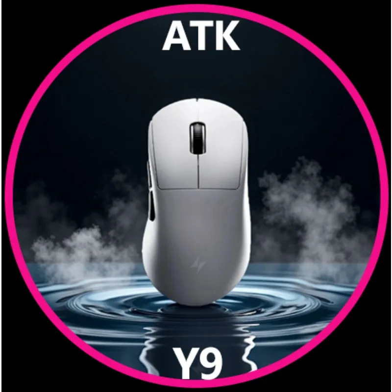 

New Gaming Mouse ATK Y9 ProMax 8K PAW3950 Lightweight Low Latency Computer Accessories Gaming Mouse