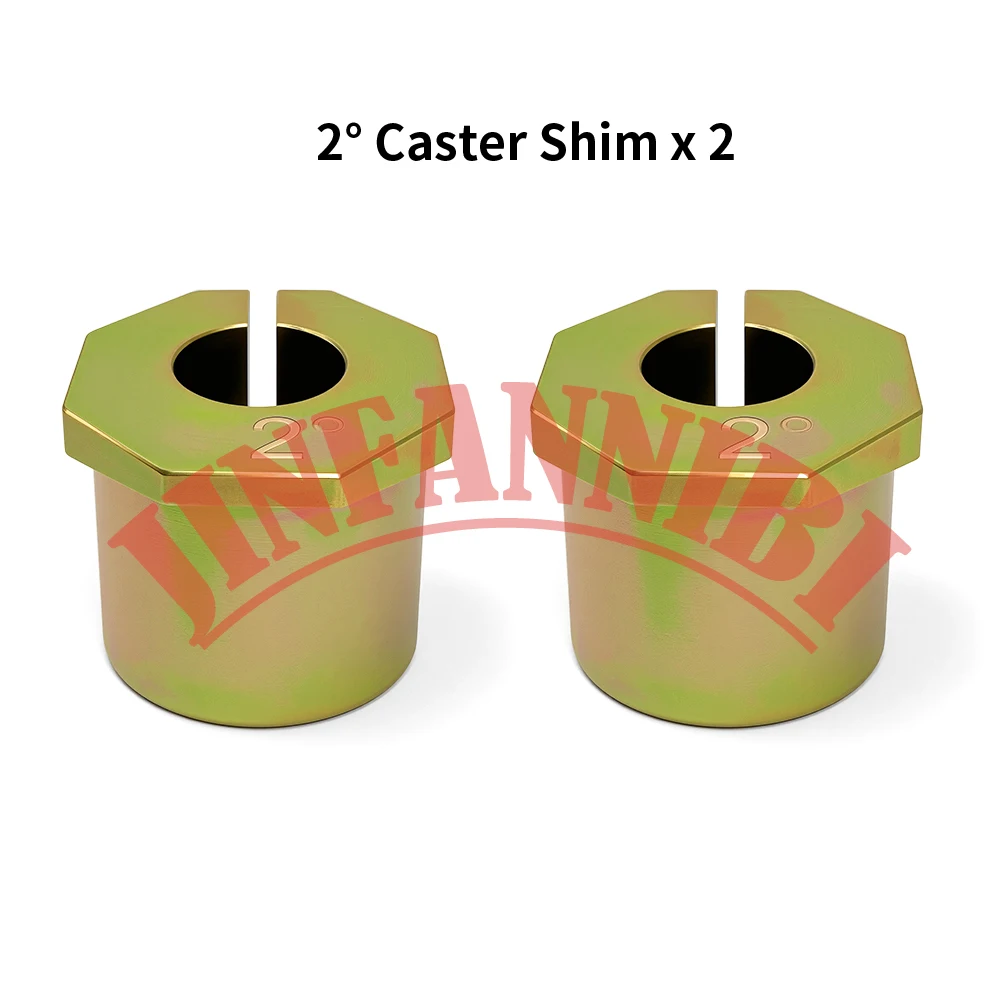 Camber Caster Shim Alignment Bushing Set 2° For Ford F250 F350 F450 2005-2022