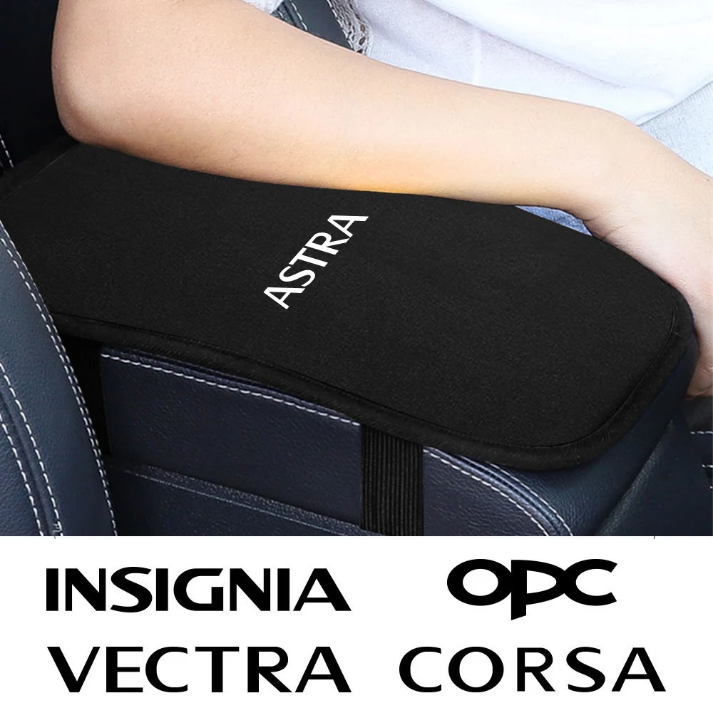 Car Plush Armrest Pad Arm Rest Protection Cushion Auto Interior Accessories For OPEL Astra Corsa Insignia Mokka OPC Vectra Decor