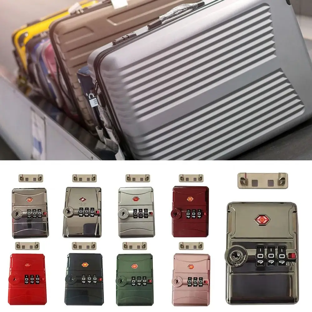 Durable TSA 3 Digit Combination Lock Security Tool Lock Catch Customs Password Lock Padlock Suitcase Luggage Coded Lock Travel