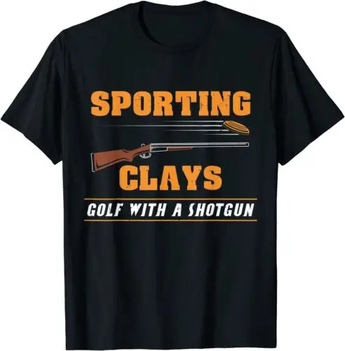 NEW LIMITED Sporting Clays - Golf With A Shotgun - Clay Target Shooting T-Shirt