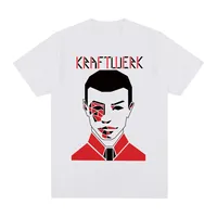 Kraftwerk Vintage T-shirt  70s Electronic Synth Avant Garde fashion Retro graphic Cotton Men T shirt New Tee Tshirt Womens Tops