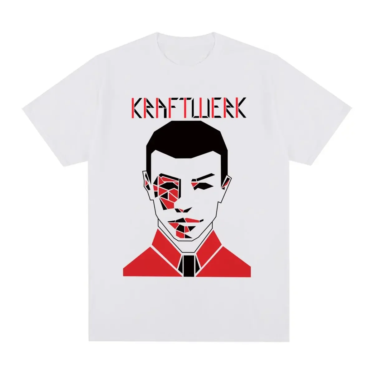 Kraftwerk Vintage T-shirt  70s Electronic Synth Avant Garde fashion Retro graphic Cotton Men T shirt New Tee Tshirt Womens Tops