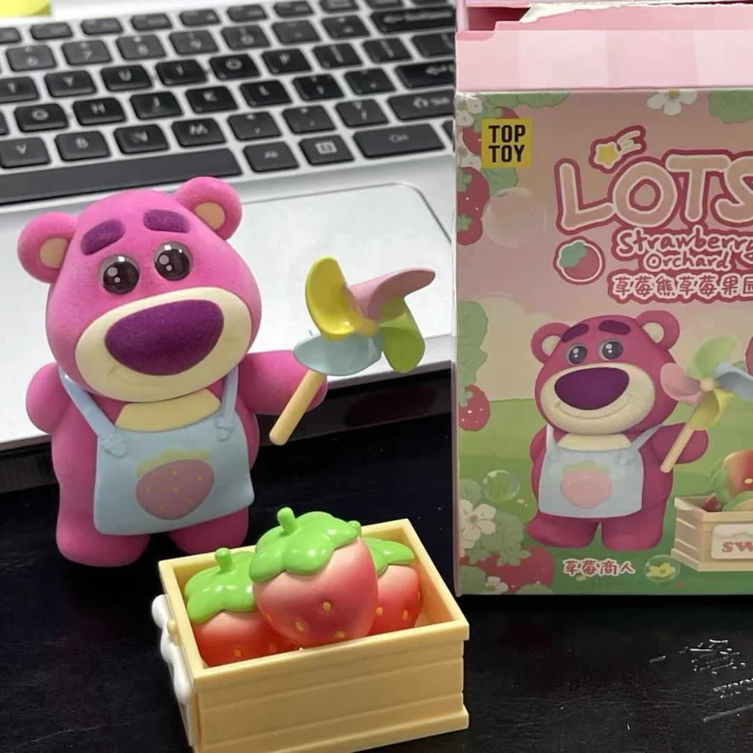 Disney Lotso Strawberry Orchard Series Anime Figurine Blind Box Toy Cute Doll Surprise Gift Desktop Decorative Ornaments