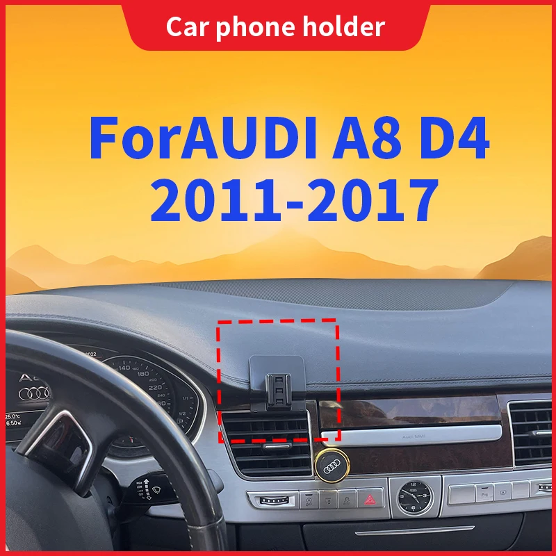 

Крепление для телефона на автомобиль Audi A8 D4 2011-2017, совместимое с различными моделями, с возможностью поворота на 360°. ° Вращающиеся держатели для телефонов
