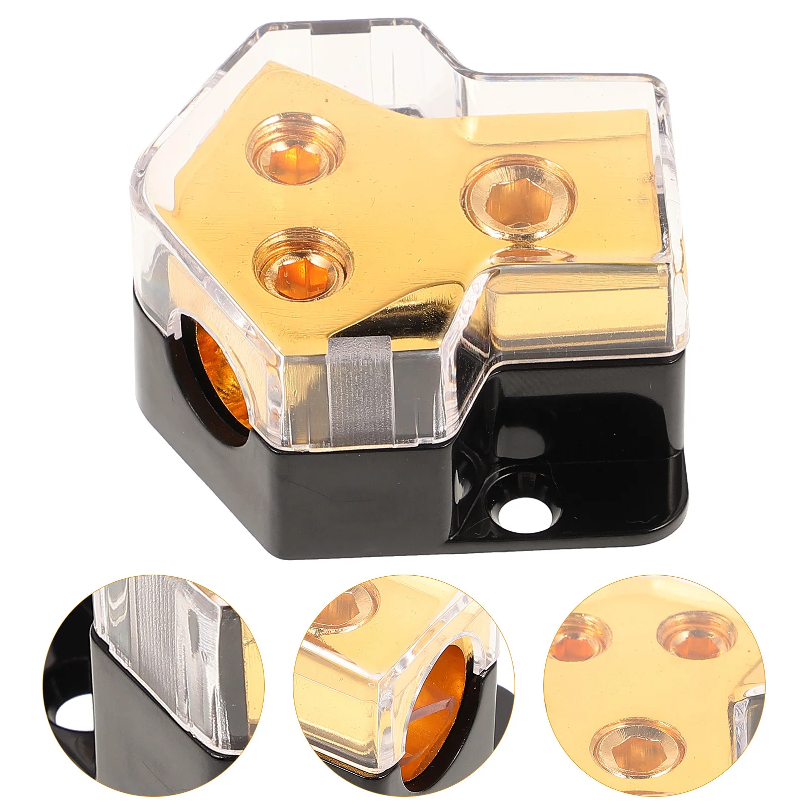 

Distribution Block Car Audio 1 Out Power Distribution Block Vehicle Amplifier Splitter Plastic Cover Car Audio Splitter