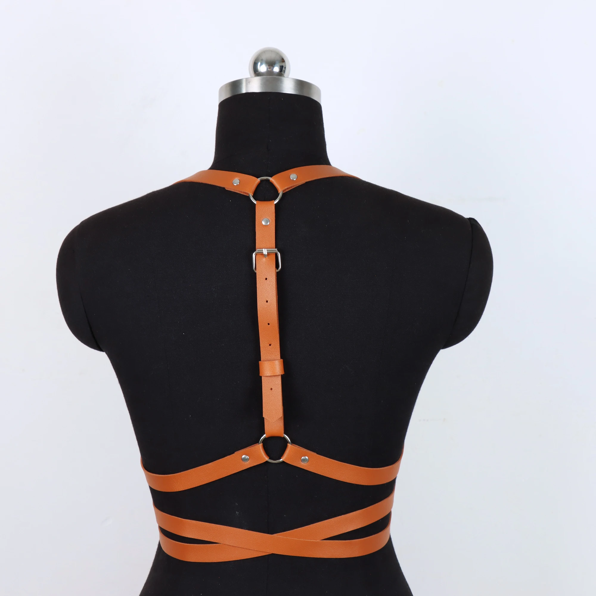 Women Fashion Harness Belt Leather Lingerie Suspenders for Women Body Harness Corset Gothic Fetish Clothing Festival Rave Outfit