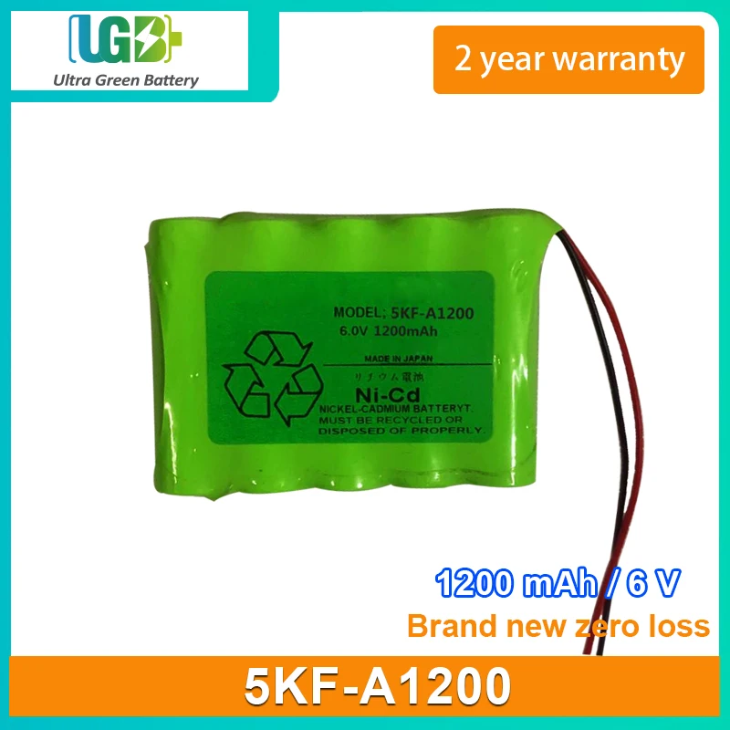 

UGB Новая батарея для Sanyo 5KF-A1200 перезаряжаемая батарея 6V 1200mAh