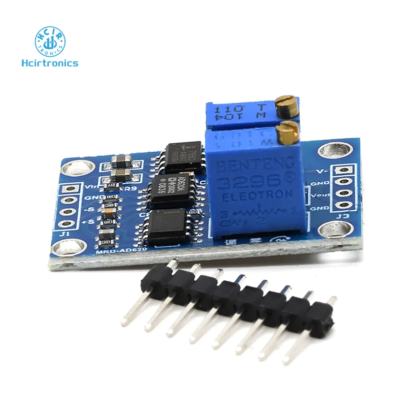 High Precision Microvolt/Millivolt Voltage AD620 Transmitter Amplifier Small Signal Instrumentation Amplifier