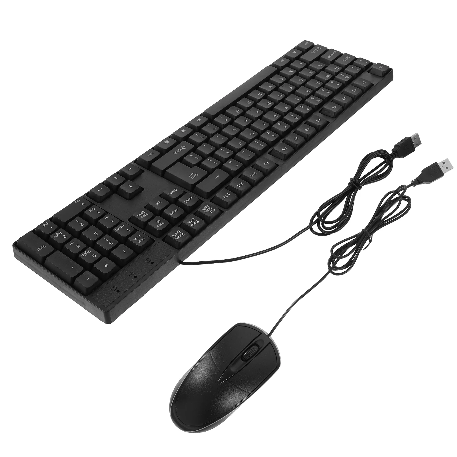 

1Set Keyboard Mouse Combo Full Size Wired Durable ABS Material Silent Keyboard Mouse for Gaming Typing Work Computer Supply