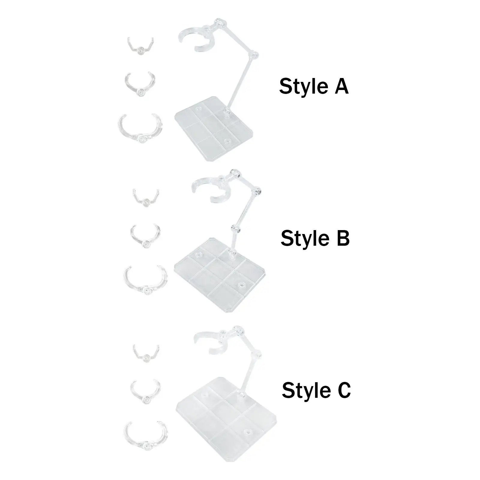 Прозрачная подставка для фигурок 1/144, подставка для модели, подставка в сборе для куклы