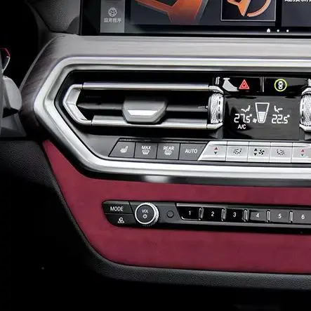 

For BMW X3 G01 2022 2023 Alcantara Suede Wrap Center Console Volume Button CD Panel Frame Trim Cover Car Interior Auto Accessory