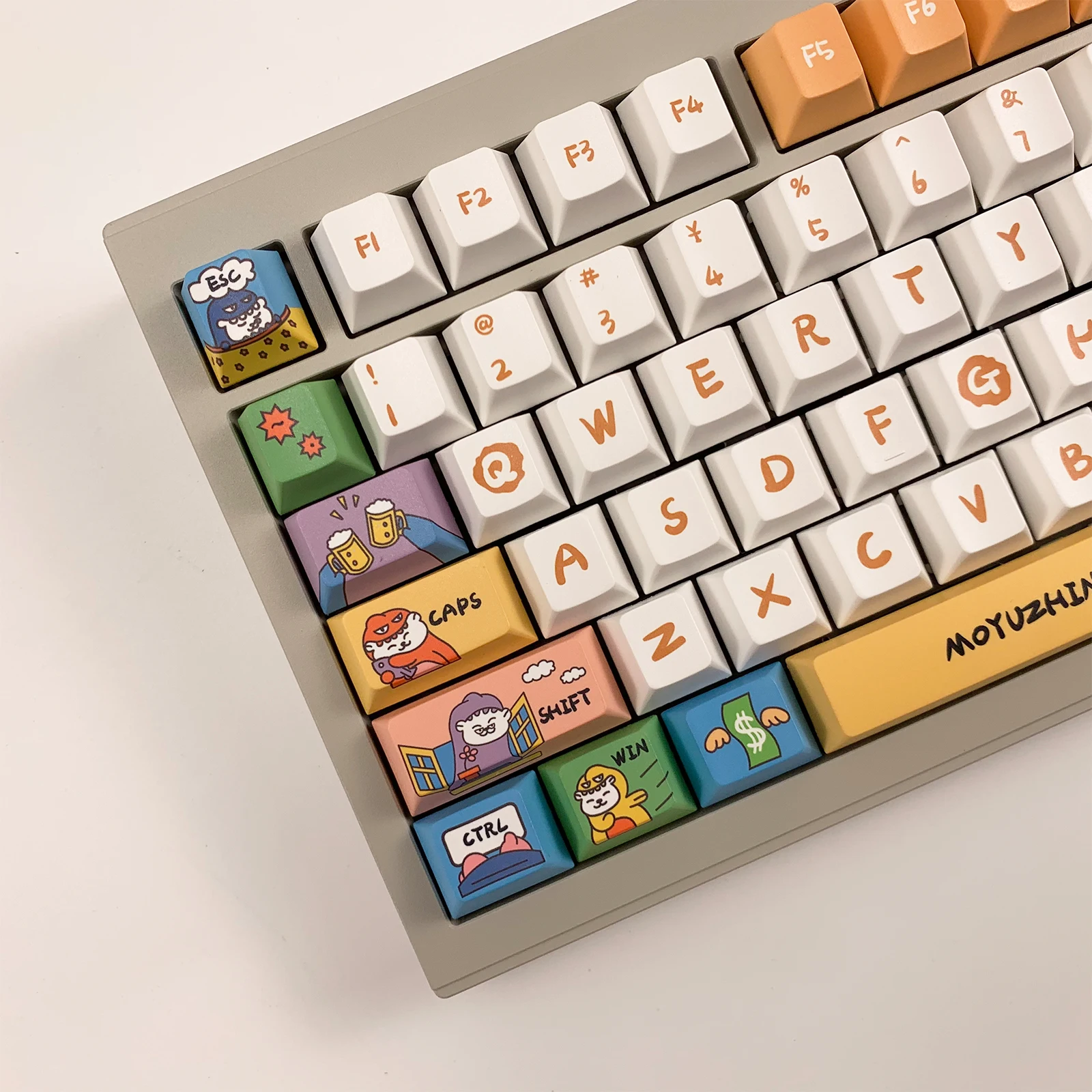 Keysland kirsch profil keycap mechanisches kye board farbstoff sub tasten pbt moyuzhinan thema fit mit kirsche mx für 61/64/68/