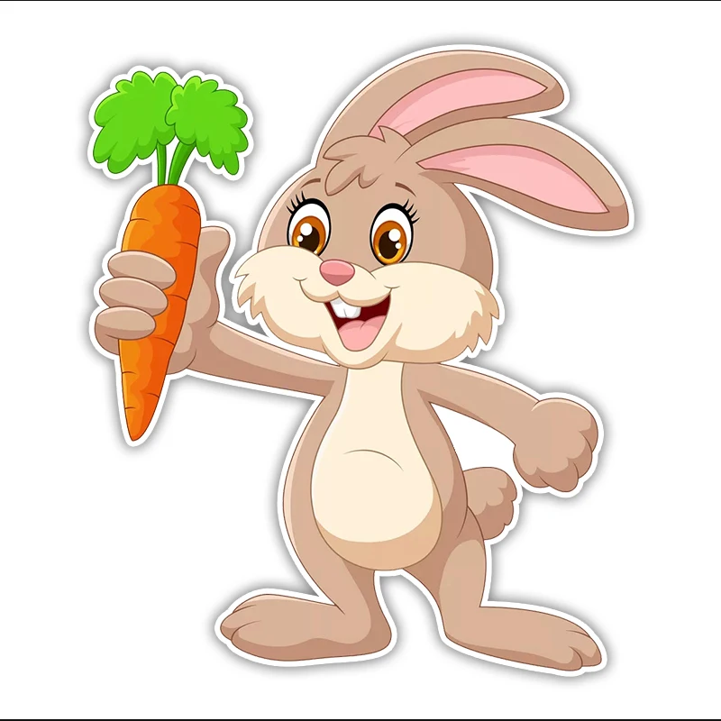 V1753 # ملصقات السيارات أرنب مع الجزر مقاوم للماء الفينيل ملصق مائي اكسسوارات السيارات ديكور Pegatinas الفقرة Coche #5