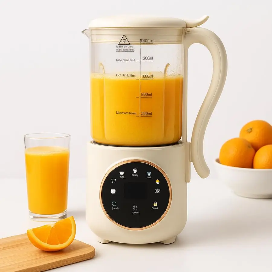 Milk Juice Maker Automatic 47oz Soy Milk Maker Machine for Homemade Almond Oat Soy, Multifunctional Milk Machine and Juicer with