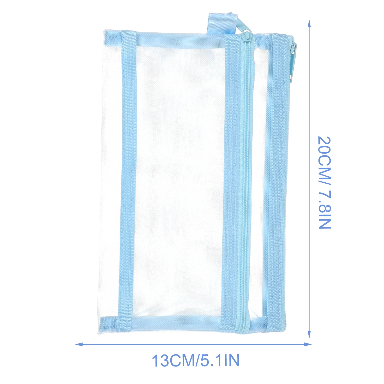 Bolsa de lápices portátil de gran capacidad, diseño de cremallera antiarañazos, estuche de bolígrafo multifunción para estudiantes de escuela, profesores y oficina, 3 uds.