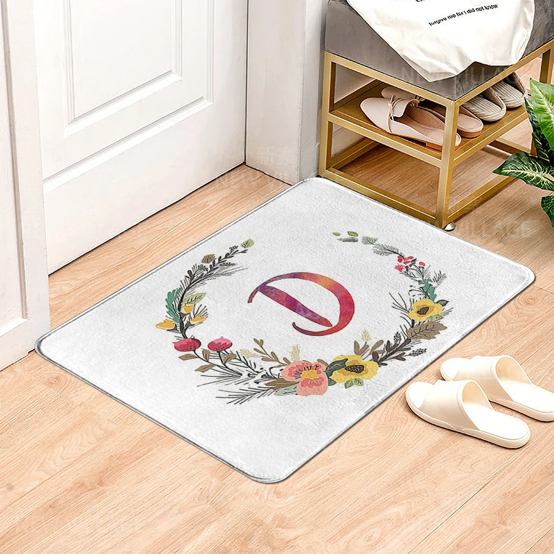 House carpet letter series Home doormat entrance Room Bathmat Footmat bathroom non-slip mat Kitchen water absorption mat