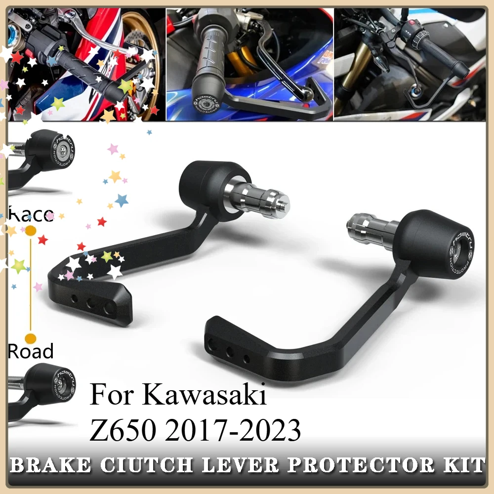 

Ручка руля мотоцикла для Kawasaki Z650 2017-20233, комплект защиты рычага тормоза и сцепления, аксессуары 2018 2019 2020 2022