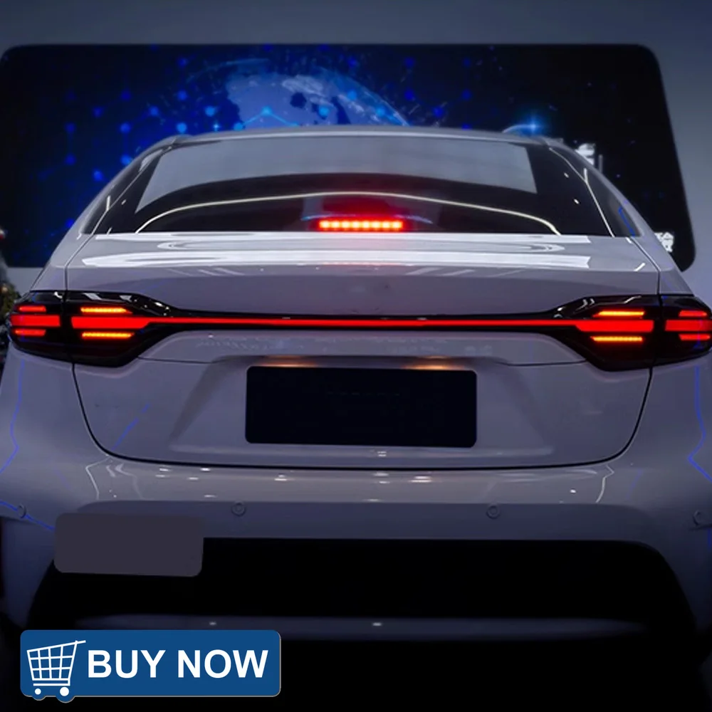 

Для Toyota Corolla Levin 2019-2023 светодиодный автомобильный задний фонарь в сборе, обновленный эффект запуска, стиль Porsche через инструменты, аксессуары
