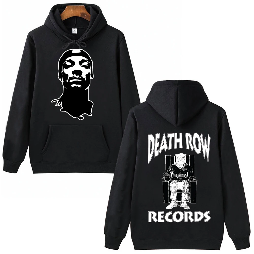 Snoop Dogg Hoodie Death Row Records Sweatshirt Harajuku Hip Hop Pullover Tops Streetwear Fans Gift