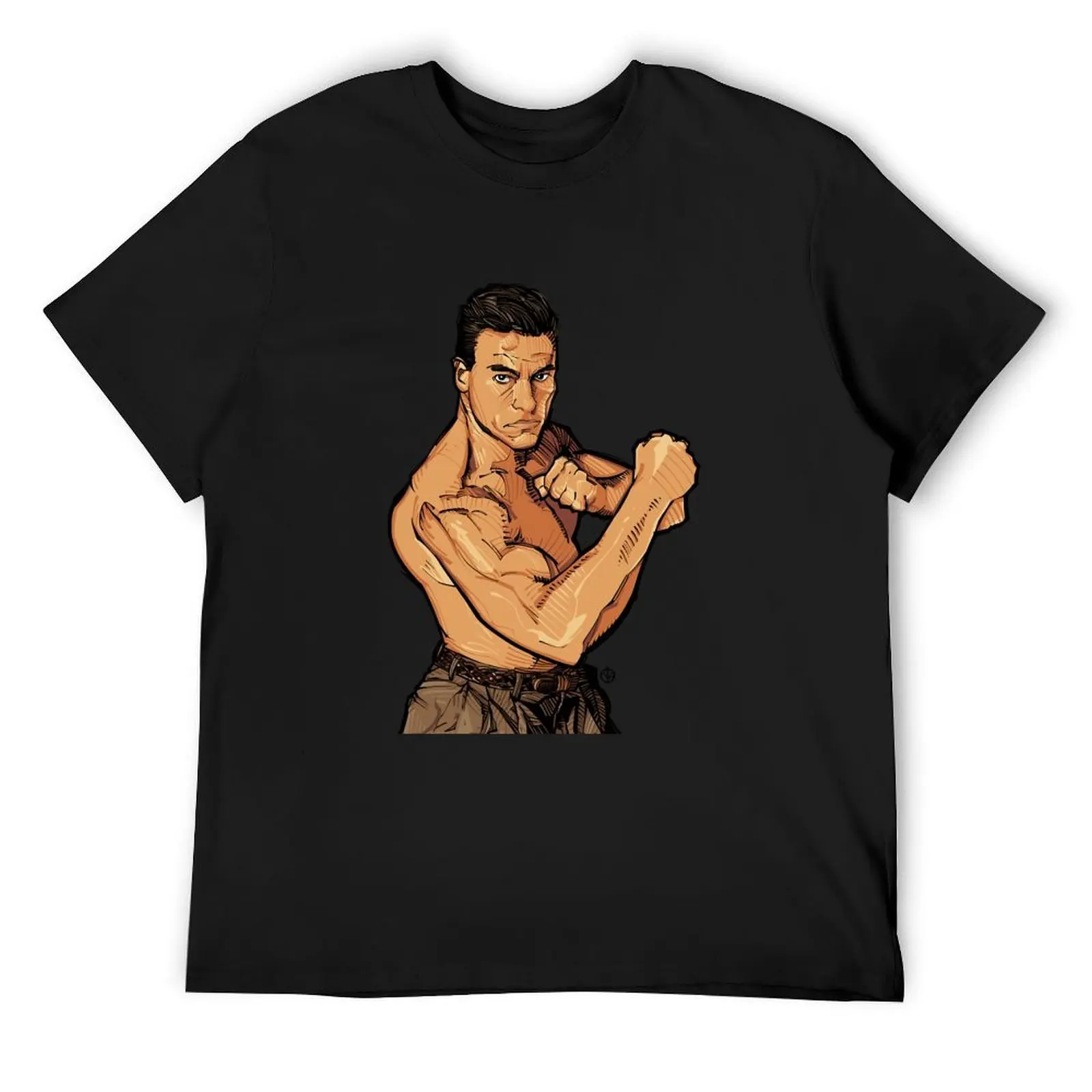 

Gift Idea Jean-Claude Van Damme Christmas T-Shirt oversizeds Clothing Short sleeve tee black t shirts for men