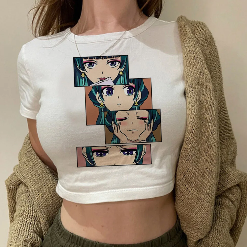 Apothecary Diaries crop top Streetwear coquette Slim Fit Cute Aesthetic harajuku shoujo girl style y2k cute teens clothes