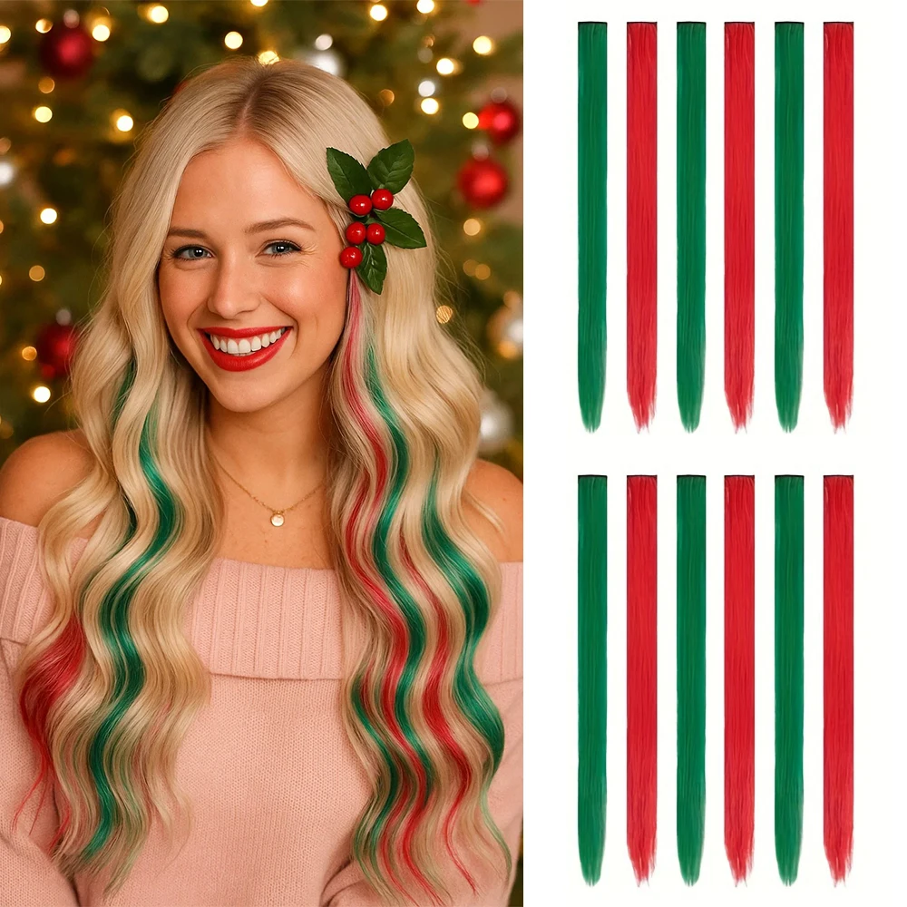 

Набор из 12 накладных прядей для волос, 22 дюйма, синтетические цветные пряди, эксклюзивный женский стиль, длинные прямые пряди, доступны различные цвета