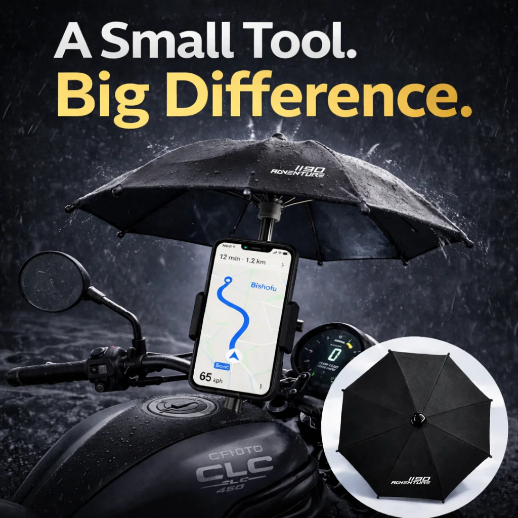 

For KTM 1190Adventure Motorcycle Phone Umbrella Holder Waterproof Sunshade Anti Glare Rainproof Handlebar GPS Mount