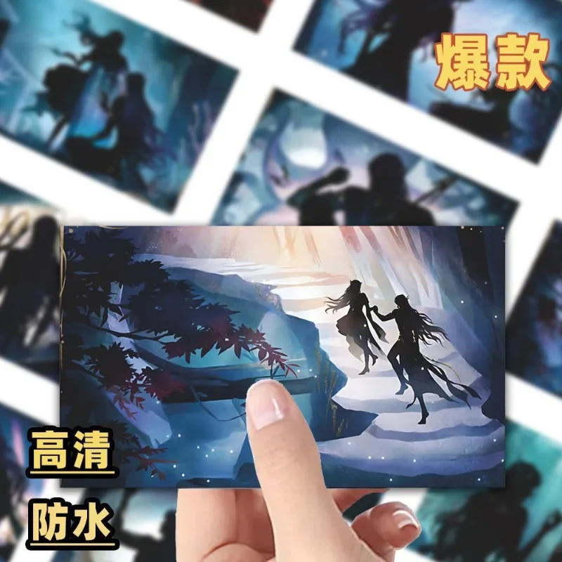 12Pc/Set Cartoon Love and Deepspace Ticket Double-Sided Bookmark Rafayel MO Qi Yu Forgotten City Quest Series Greeting Card Gift
