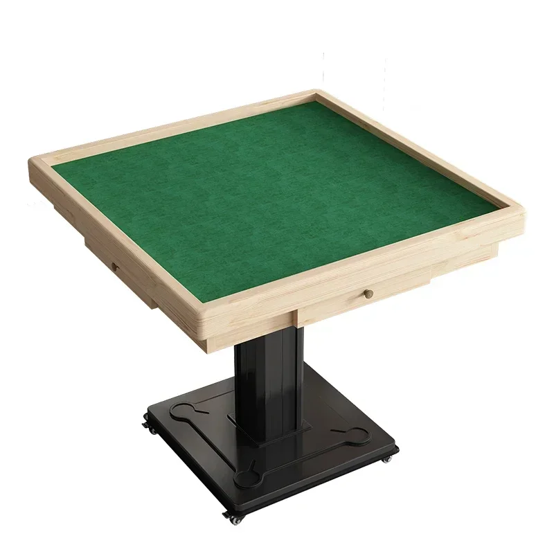 For Customized Movable Foldable Mahjong Table, Dining Table, Two in One Small House, Hand Rubbing Chess and Card Table