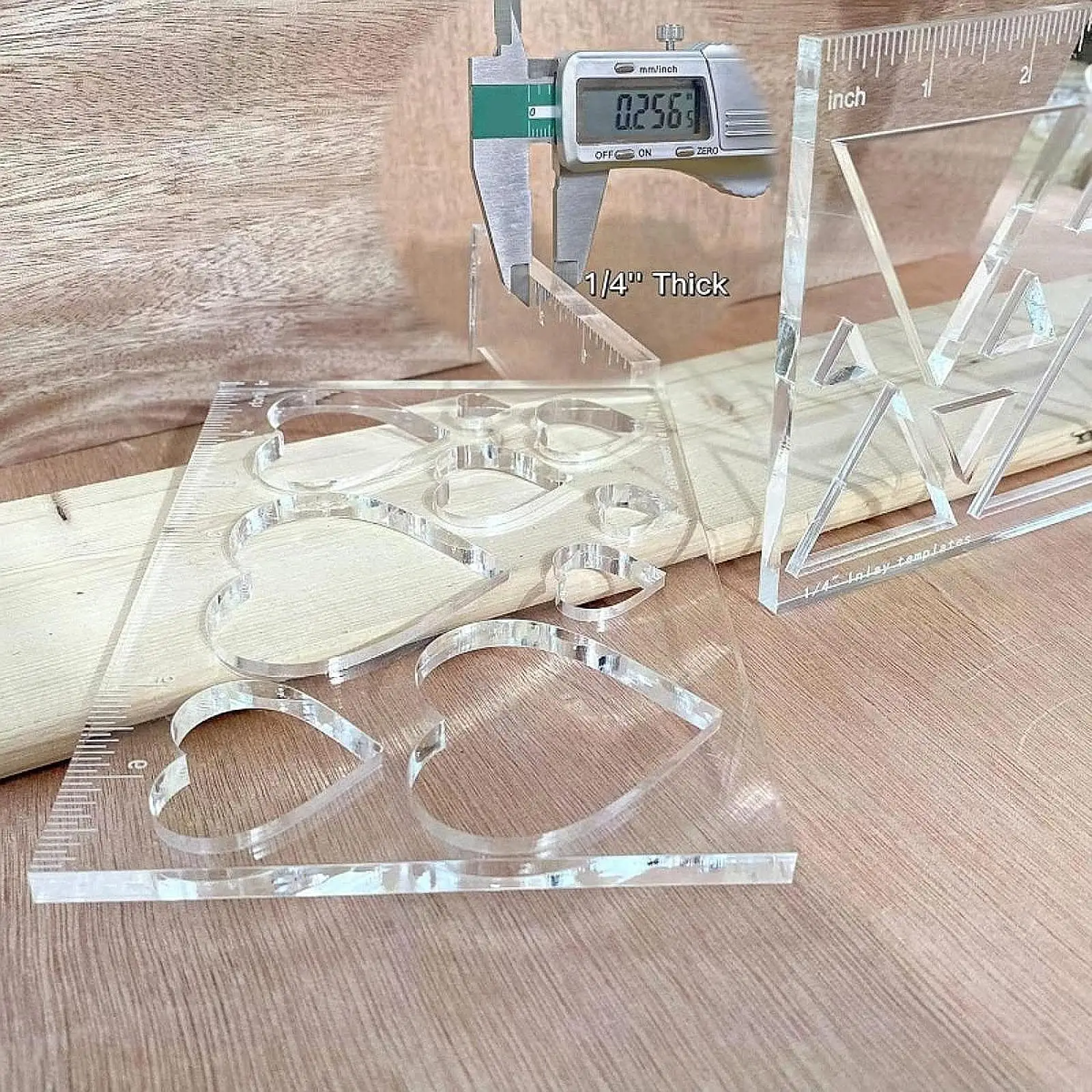 Acrylic Carpenter Inlay Template Portable Router Jig Multifunctional Professional Template for Furniture Decoration