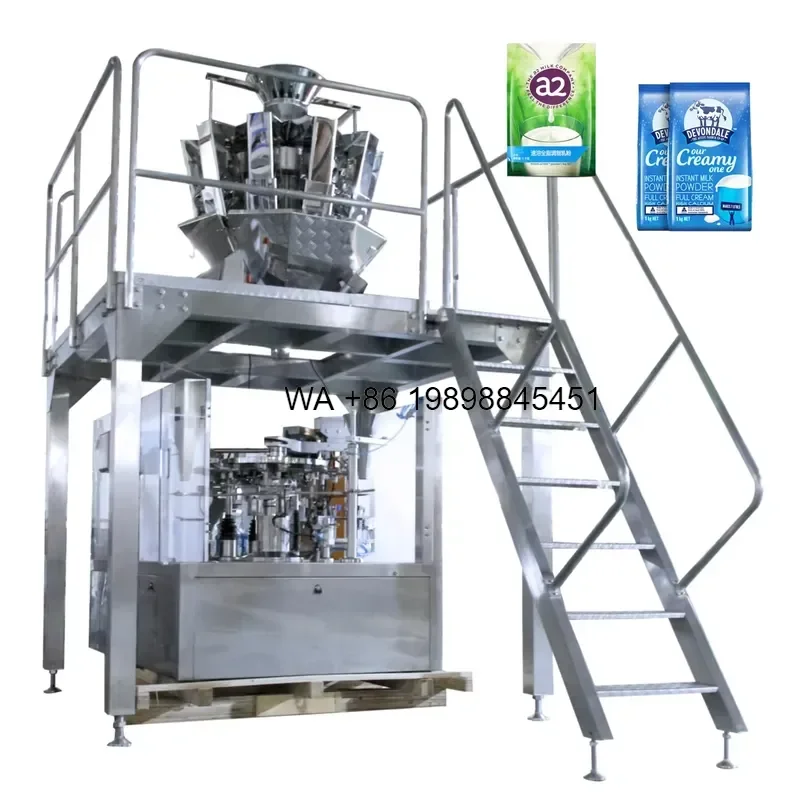 Wmwmnu for High Precision Auto Zipper Pouch Vertical Bag Filler Sealer Food Packaging Bag Filling Heat Sealing