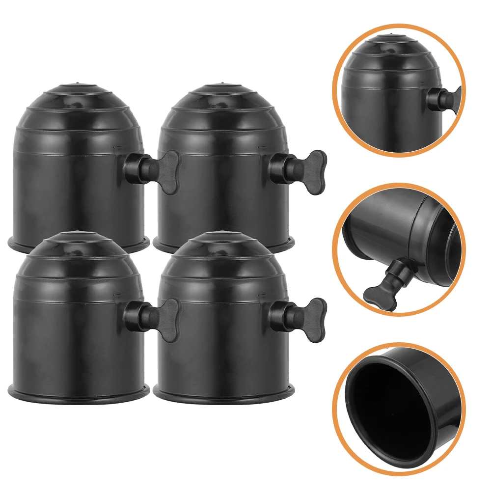 

4pcs Cover For Trailer Rv Truck Boat Towball Protector Cap Durable Abs Stable No Tools Needed Caravan Hitch Ball Protector