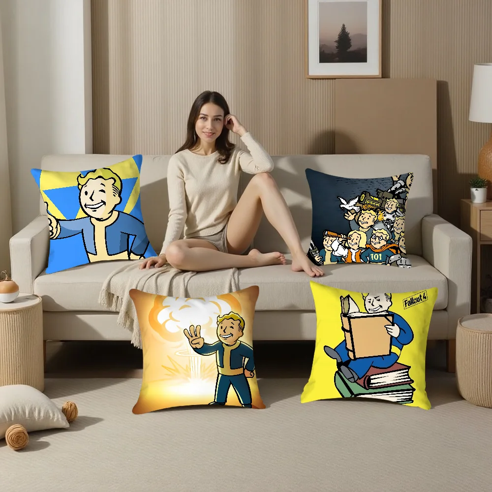 Hot Game F-FalloutS Pillow Case Plush Fabric Soft  Pillowcase Double Sided Print   Cushion Cover Throw Pillow Cover