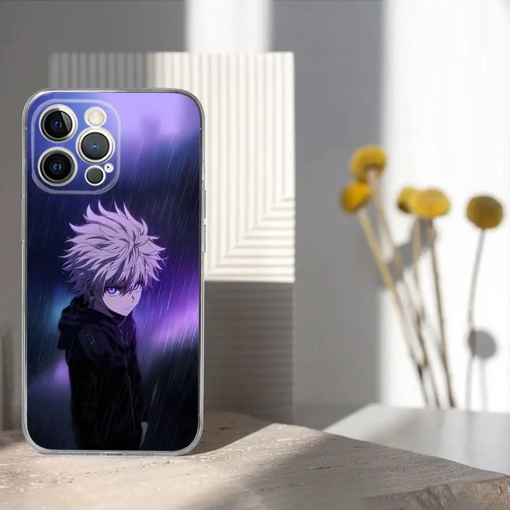 Etui na telefon K-Killua Z-Zoldyck do iPhone'a 17, 16, 15, 14, 13, 12, 11 Pro, Max, Plus, X, XS, XR, SE4, E Mini, przezroczyste, miękkie.