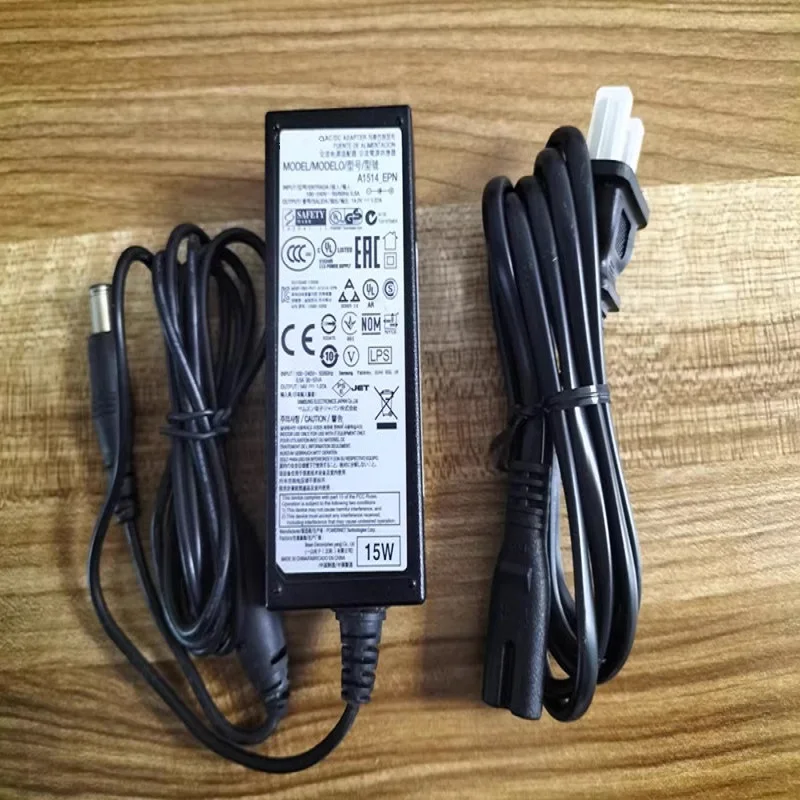 Genuine for Samsung  A1514_EPN A1514_DSM AC Adapter 14V 1.07A  6.5*4.4mm A1514_EPN2 Charger Power Supply