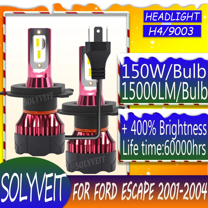 

Long Service Life Clearer 100% Plug and Play High-Performance Waterproof Led Headlight Bulb For Ford Escape 2001 2002 2003 2004